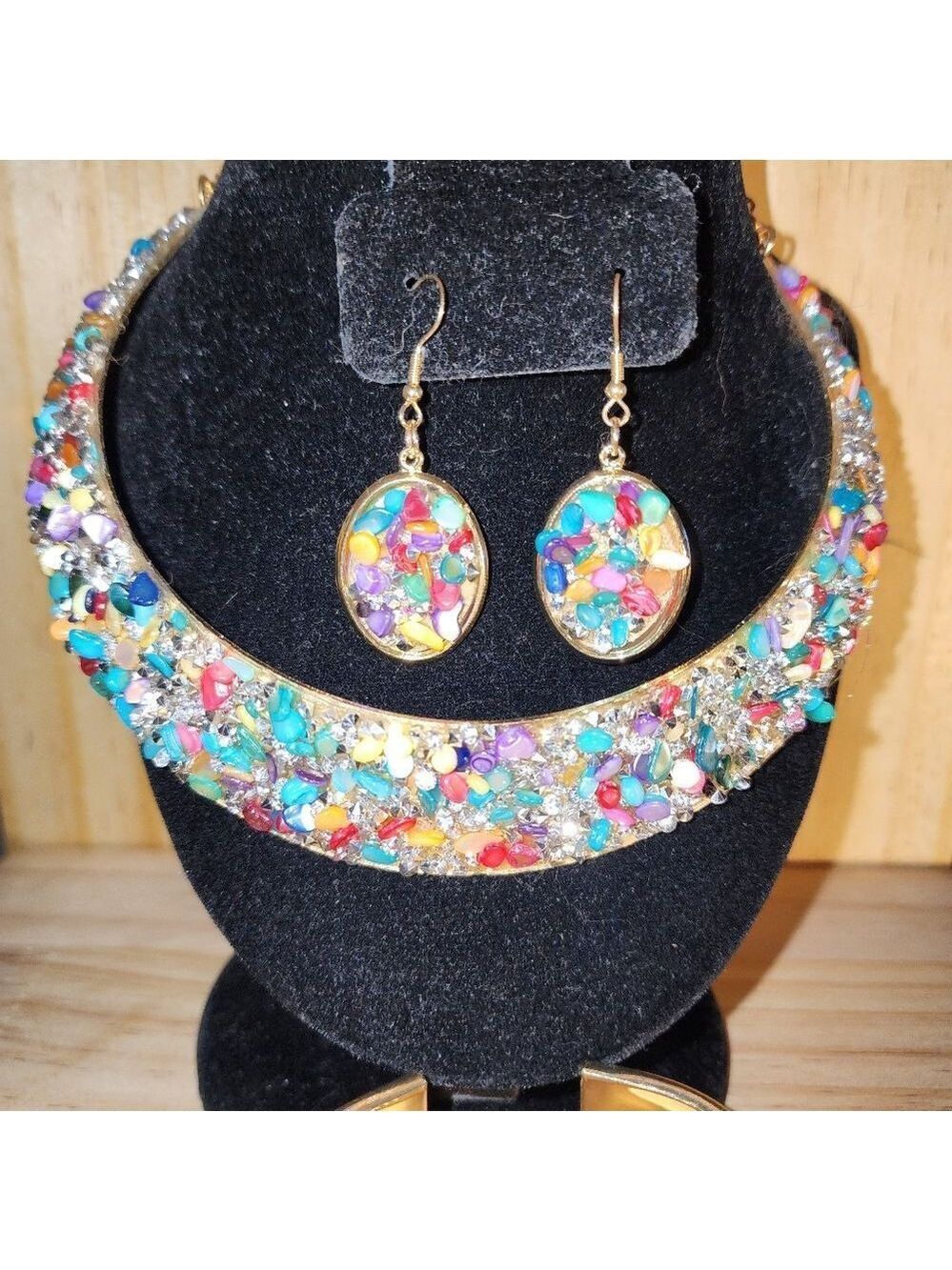Colorful Gemstone Jewelry Set NWOT - Picture 5 of 7